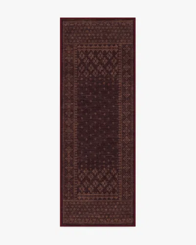 Ruggable Fernanda Burgundy Flatwoven Rug In Multi