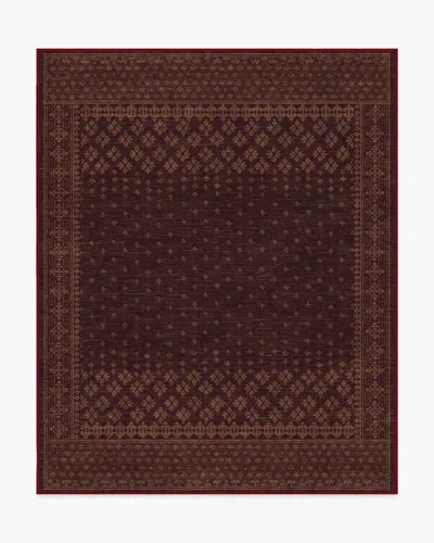 Ruggable Fernanda Burgundy Flatwoven Rug In Multi