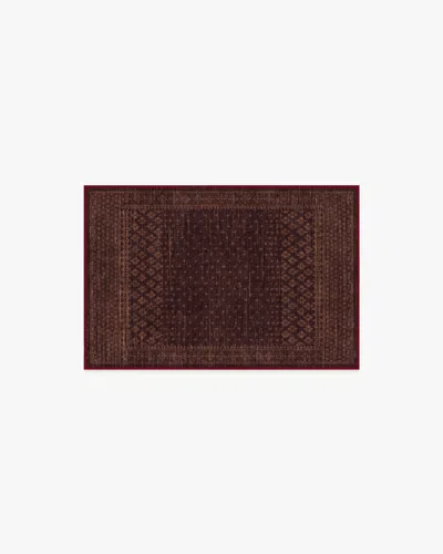 Ruggable Fernanda Burgundy Flatwoven Rug In Multi