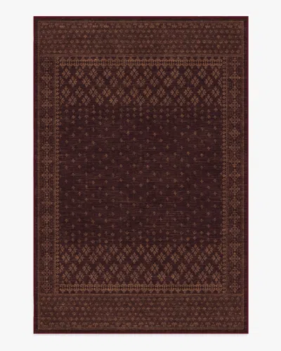 Ruggable Fernanda Burgundy Flatwoven Rug