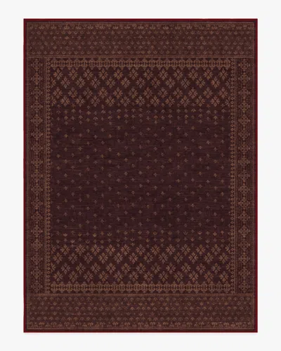 Ruggable Fernanda Burgundy Flatwoven Rug In Multi