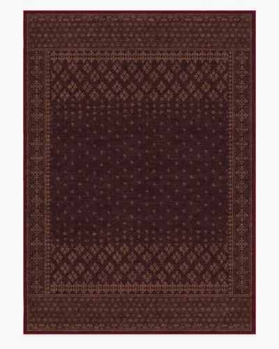 Ruggable Fernanda Burgundy Flatwoven Rug In Multi
