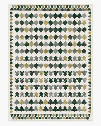 Ruggable Festive Forest Green Flatwoven Rug