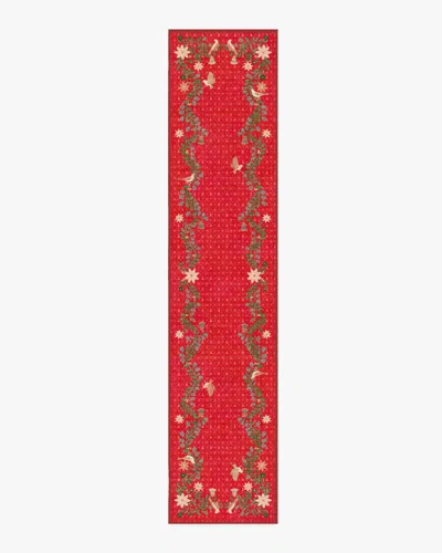 Ruggable Festive Yuletide Red Flatwoven Rug By The Hiltons