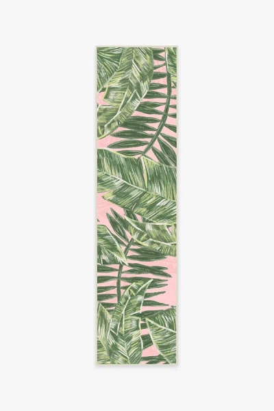 Ruggable Filifera Palm Pink Outdoor Rug In Multi