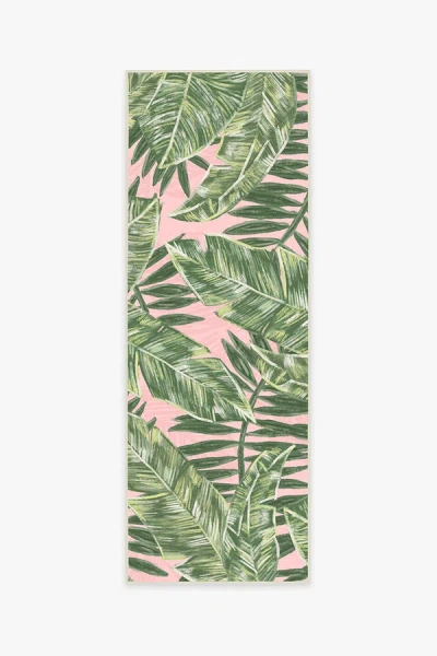 Ruggable Filifera Palm Pink Outdoor Rug In Multi