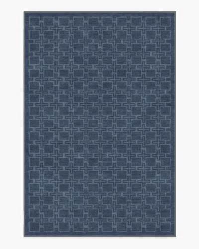 Ruggable Fletcher Blue Flatwoven Rug In Multi
