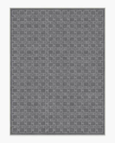 Ruggable Fletcher Grey Flatwoven Rug In Blue