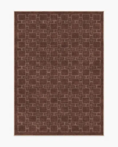 Ruggable Fletcher Rust Flatwoven Rug In Multi