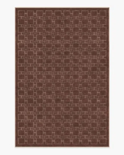 Ruggable Fletcher Rust Flatwoven Rug In Multi