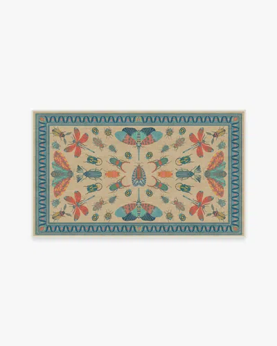 Ruggable Flutterby Multicolor Flatwoven Rug By Iris Apfel In Blue