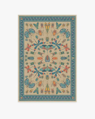 Ruggable Flutterby Multicolor Flatwoven Rug By Iris Apfel In Blue