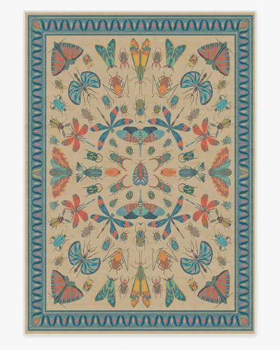 Ruggable Flutterby Multicolor Flatwoven Rug By Iris Apfel In Blue