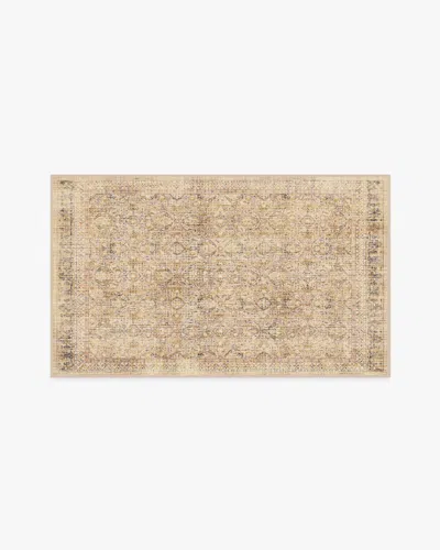 Ruggable Frances Sandstone Flatwoven Rug In Brown