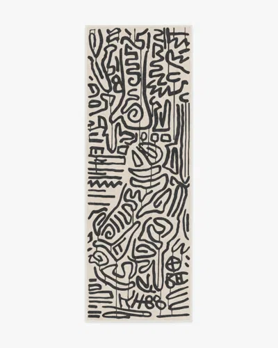 Ruggable Freestyle Black & Ivory Flatwoven Rug By Keith Haring In Multi