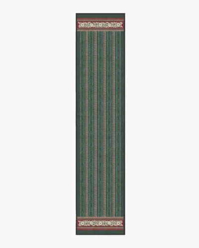 Ruggable Fruit Stripe Spruce Green Flatwoven Rug By Morris & Co.