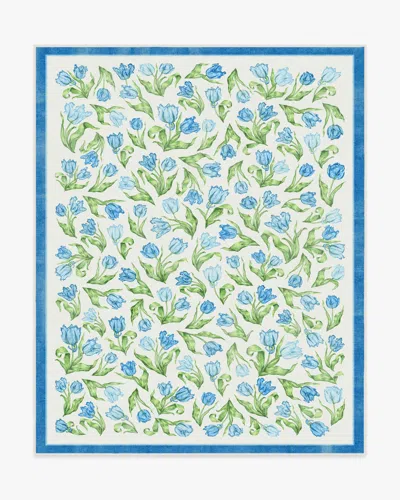 Ruggable Garden Party Blue Flatwoven Rug By Mrs. Alice