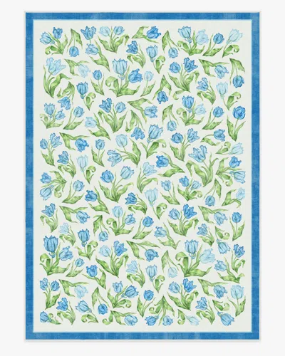Ruggable Garden Party Blue Flatwoven Rug By Mrs. Alice