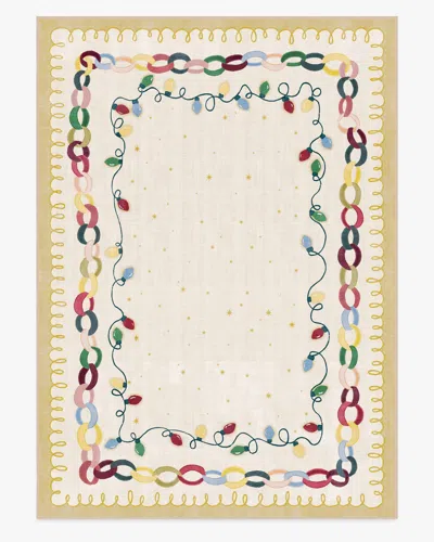 Ruggable Garland Glow Cream Flatwoven Rug In Multi