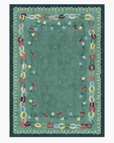 Ruggable Garland Glow Green Flatwoven Rug