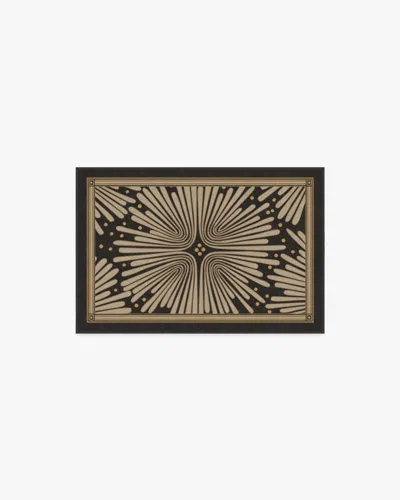 Ruggable Gatsby Black & Gold Flatwoven Rug By Jonathan Adler