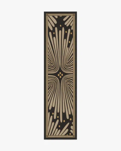 Ruggable Gatsby Black & Gold Flatwoven Rug By Jonathan Adler