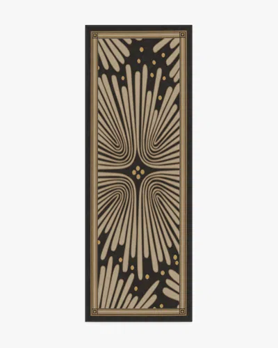 Ruggable Gatsby Black & Gold Flatwoven Rug By Jonathan Adler
