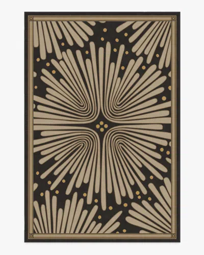 Ruggable Gatsby Black & Gold Flatwoven Rug By Jonathan Adler