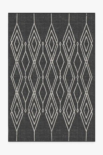 Ruggable Gemma Lattice Black Outdoor Rug