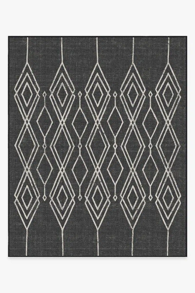 Ruggable Gemma Lattice Black Outdoor Rug