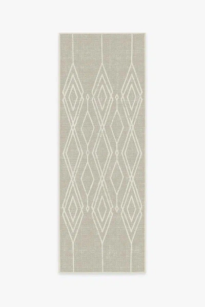 Ruggable Gemma Lattice Natural Outdoor Rug In Gray