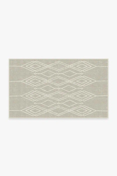Ruggable Gemma Lattice Natural Outdoor Rug In Gray
