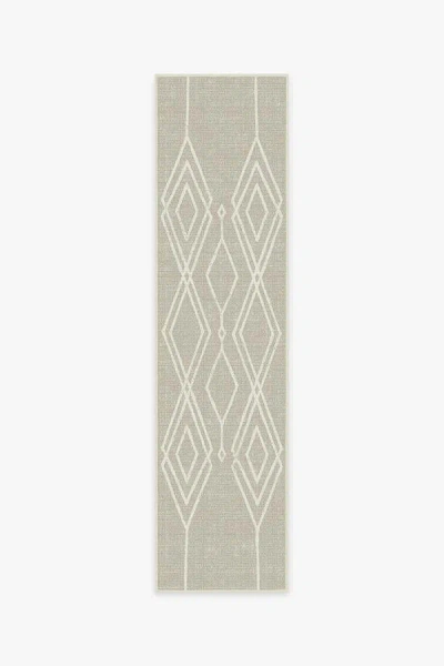 Ruggable Gemma Lattice Natural Outdoor Rug In Gray