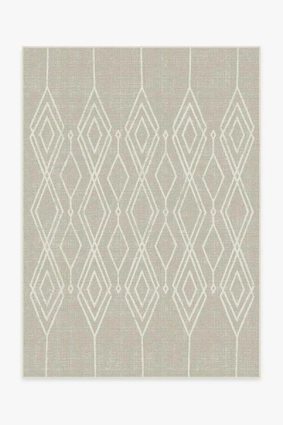 Ruggable Gemma Lattice Natural Outdoor Rug In Gray