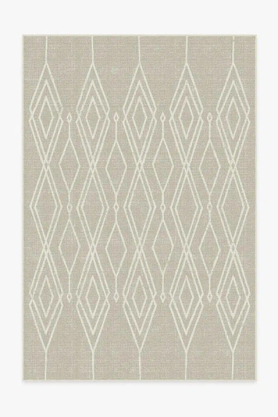 Ruggable Gemma Lattice Natural Outdoor Rug In Gray