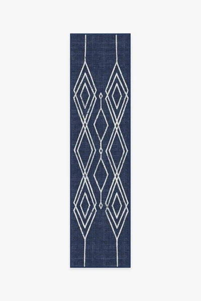 Ruggable Gemma Lattice Royal Blue Outdoor Rug