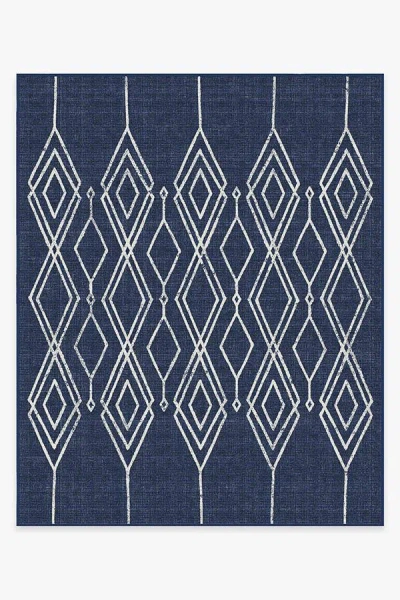 Ruggable Gemma Lattice Royal Blue Outdoor Rug