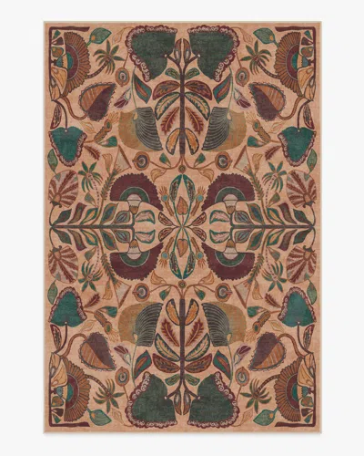 Ruggable Georgia Kaleidoscope Flatwoven Rug By Justina Blakeney In Brown