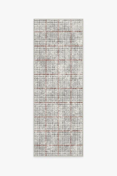 Ruggable Glen Plaid Flatwoven Rug In Gray