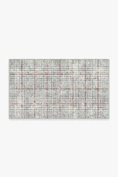 Ruggable Glen Plaid Flatwoven Rug In Gray