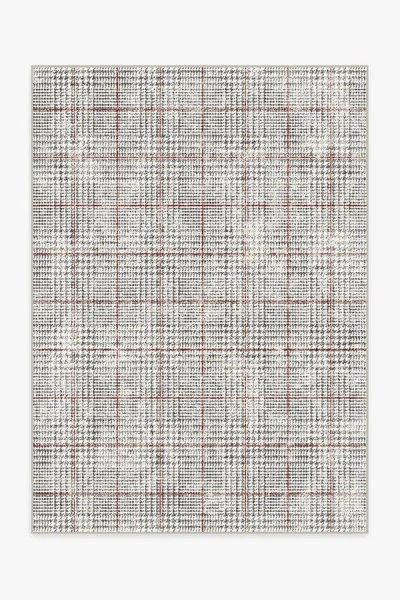 Ruggable Glen Plaid Flatwoven Rug In Gray