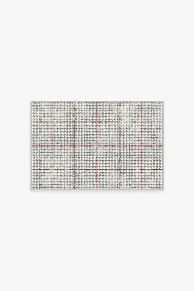 Ruggable Glen Plaid Flatwoven Rug In Gray