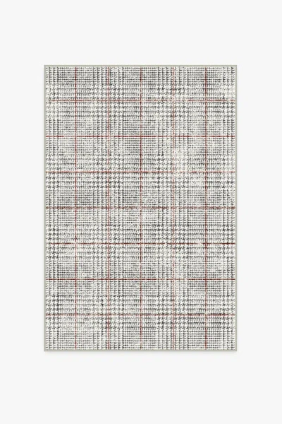 Ruggable Glen Plaid Flatwoven Rug In Gray