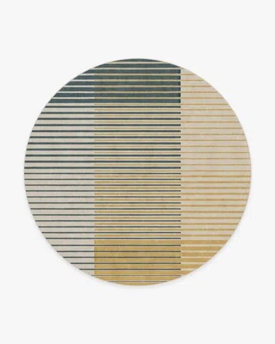 Ruggable Gradasi Teal Quartz Flatwoven Rug In Brown