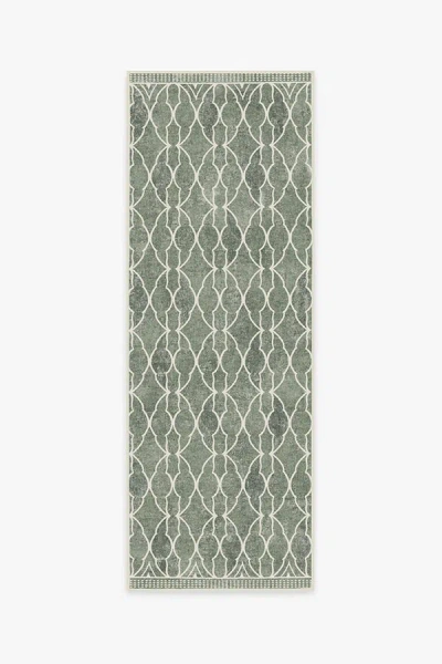 Ruggable Groguâ¢ Trellis Sage Green Flatwoven Rug
