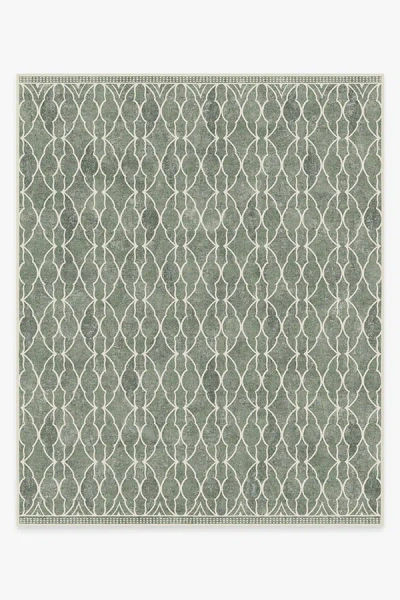 Ruggable Groguâ¢ Trellis Sage Green Flatwoven Rug In Multi