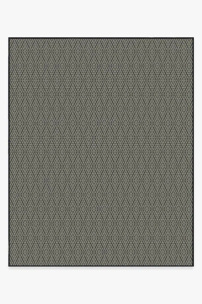 Ruggable Halo Diamond Black Outdoor Rug