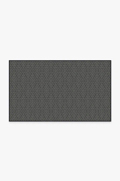 Ruggable Halo Diamond Grey Outdoor Rug In Gray