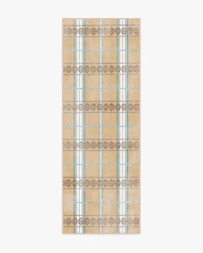 Ruggable Hanover Check Natural Flatwoven Rug By Morris & Co. In Brown
