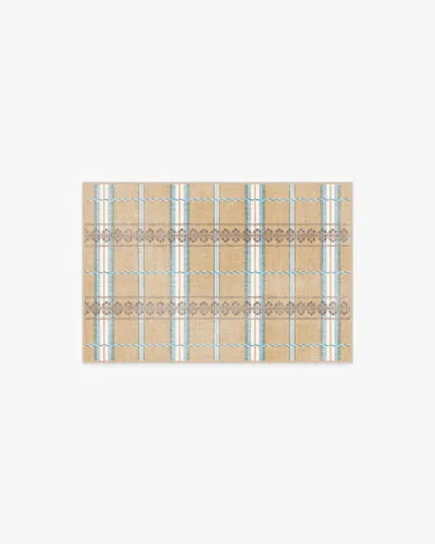 Ruggable Hanover Check Natural Flatwoven Rug By Morris & Co. In Neutral